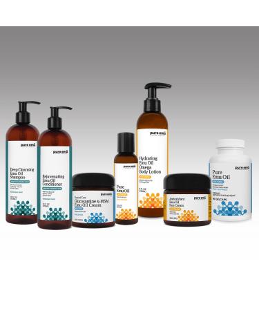 Pure Emu Glucosamine & MSM Emu Oil Cream - 4 oz | Unscented Gentle Moisturizer - Buy Online on GoSupps.com