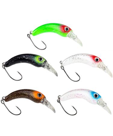 Fishn Fishy trout wobbler set - size 4 cm weight 1.3 g trout bait trout spoons trout indicator trout bait for fishing for trout Saibling & perch - spin fishing (5x)