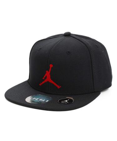 Nike Jordan Big Boys' Youth Retro Jumpman Snapback Hat One Size Black/Red