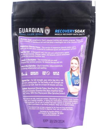 Guardian Athletic RecoverySoak Bath Salts | Essential Oils & Hemp Extract | Muscle Recovery & Healthy Skin | 10 FL. OZ - Buy Online on GoSupps.com