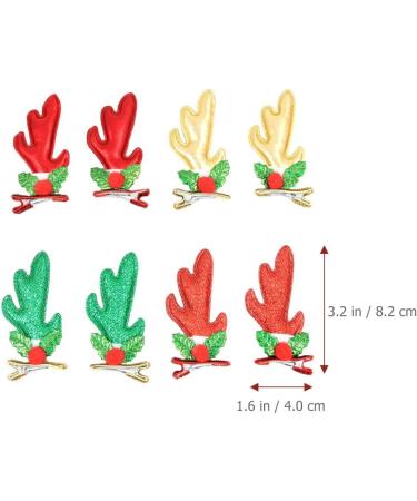 FRCOLOR 12 Pairs girls barrettes Deer Ears Hair Clips Glitter Reindeer Hair Clips reindeer barrettes Christmas Hairpin Antlers Hair Clips kids hairpin Miss headgear three-dimensional pu - Buy Online on GoSupps.com