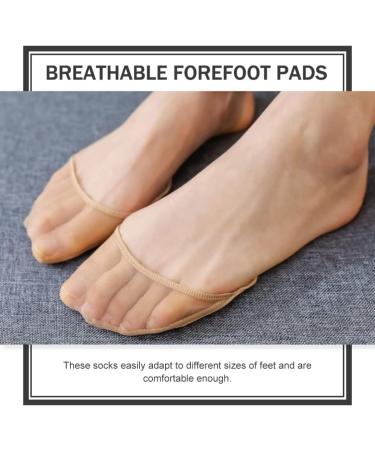 5 Pairs Breathable Half Socks with Non-Slip Metatarsal Pads - Reusable & Washable Outdoor Toe Socks - Buy Online on GoSupps.com