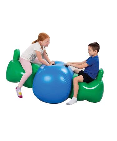 Kovot Inflatable Seesaw Rocker, for Indoor & Outdoor Use, 6 Feet Long, Kids Ages 3+