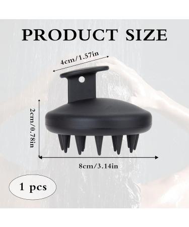 Premium Black Scalp Massage Brush - Silicone Shampoo Brush for Hair Growth Peeling & Relaxation - Perfect for Head Massage - Buy Online on GoSupps.com