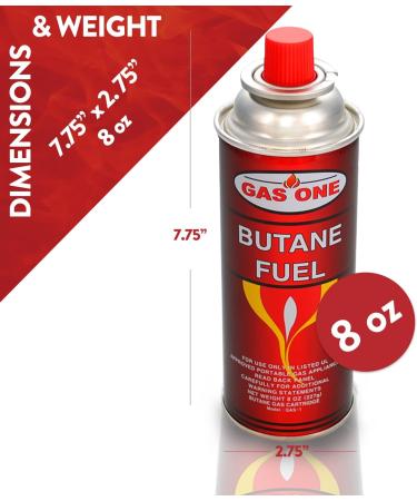 GasOne 12 Pack Butane Fuel Canisters for Portable Camping Stoves - Buy Online on GoSupps.com