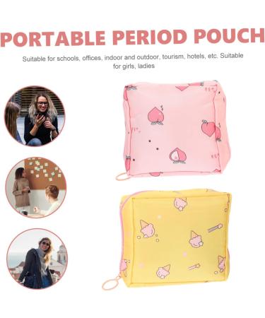 Plafope 2-Piece Women's Bandage Bags - Stylish Menstrual Tape Holders for Outdoor Use - Adorable Tampon Inserts - Buy Online on GoSupps.com