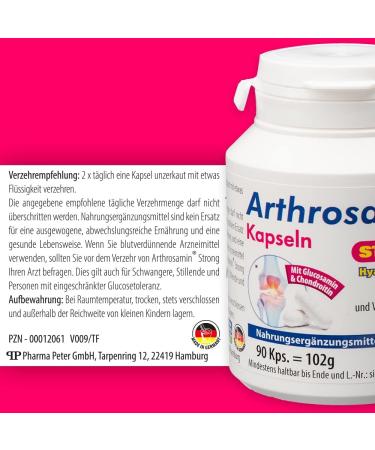Arthrosamin Strong Joint Capsules with Hyaluronic Acid - 90 Capsules for Joint Health | International Shipping - Buy Online on GoSupps.com