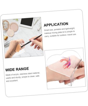  LALAFINA LALAFINA Acrylic Makeup Mixing Palette With Foundation Tray For Makeup Artists - Buy Online on GoSupps.com