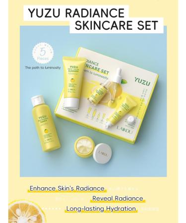 5Pcs Grapefruit Hydrating Skin Care Set for Teen Girls and Women Essential Moisturizing Skin Care Set Includes Facial Cleanser Toner Cream and Lotion - Buy Online on GoSupps.com