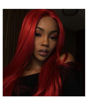 HTZ Women's Straight Synthetic Hair Full Wigs - Natural Looking Heat Resistant Red Wigs for International Shipping - Buy Online on GoSupps.com