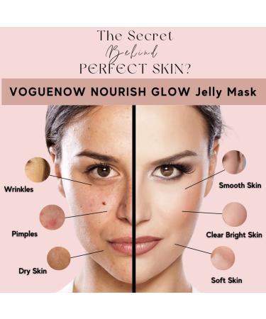 Hydrating & Brightening Jelly Face Mask Set - 12 Flavors with Free Jade Roller & Spatula - Bulgarian Rose, Lavender, Hyaluronic Acid, 24K Gold - Collagen, Vitamin C, Goji & Lemon - Facial Mask for Glowing Skin - Buy Online on GoSupps.com