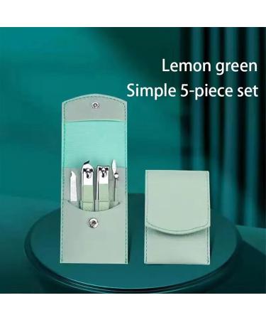 Nail Clippers 4 Piece Set Full Set Nail Clippers Home Toenail Clippers Pedicure Knife Nail Tools Green 5 Piece Set - Buy Online on GoSupps.com