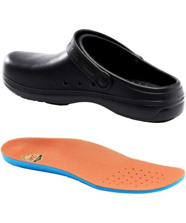 Non Slip Oil Resistant Chef Work Shoes for Kitchen - Men 9 Women/7 Men - Black - Buy Online on GoSupps.com