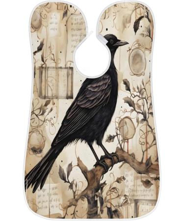 Bird Crow Beard Bib Apron - Ultimate Beard Hair Catcher | Perfect Gift for Dad & Husband | Shaving & Grooming Essential with 2 Suction Cups - Buy Online on GoSupps.com