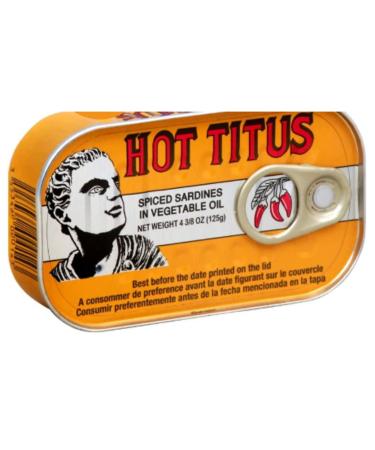 Titus Sardines Hot 48 x 125g