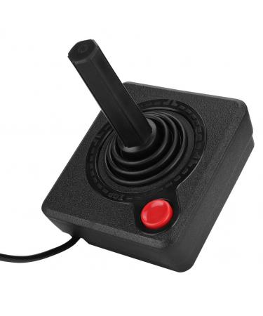 Retro Classic 3D Analog Joystick Controller for Atari 2600 Joystick for Atari Flashback Game Control with Operating Button/Four-Way Joystick for Atari Joystick with Games for Atari 2600 Systems