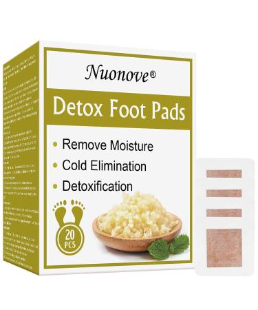 Detox Foot Patches Detox Foot Pads Foot Patches 2021 New 2 in 1 Foot Care Pad Remove Body Toxins Pain Relief Sleep Aid Relaxation Enhance Blood Circulation 20 Pcs Ginger