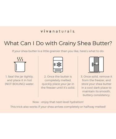 Viva Naturals Organic Shea Butter 16 oz - Pure & Nourishing Skin Moisturizer - Buy Online on GoSupps.com
