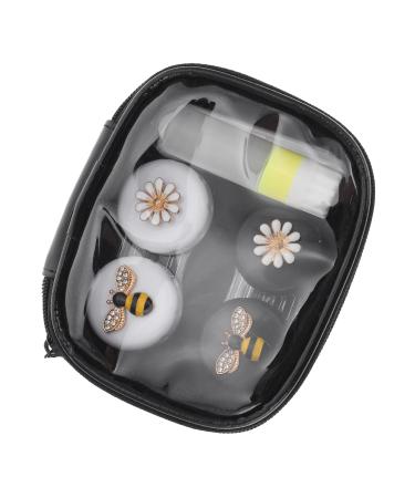 Exceart mirror film 1 Set Stylish premium contact lens and portable sweet contact lens box mini contact lenses soac-store-kit contact lens holder sorted color3.