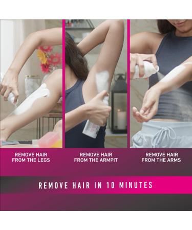 Svish On The Go Hair Removal Spray for Women | Painless & Safe 200ml | Body Hair Removal for Hands Legs & Under Arms | Includes Post Hair Removal Cream (25gm - Buy Online on GoSupps.com