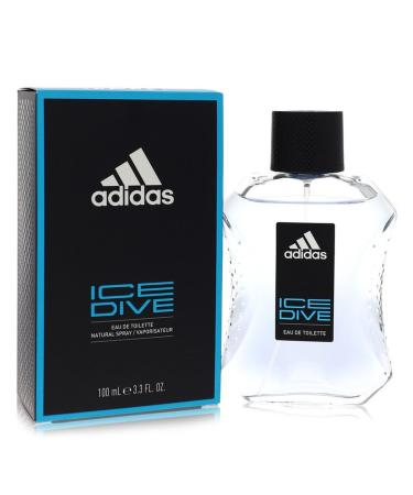 Adidas Ice Dive/Adidas EDT Spray 3.4 oz (100 ml) Sandalwood Vanilla 1 Fl Oz (Pack of 1)