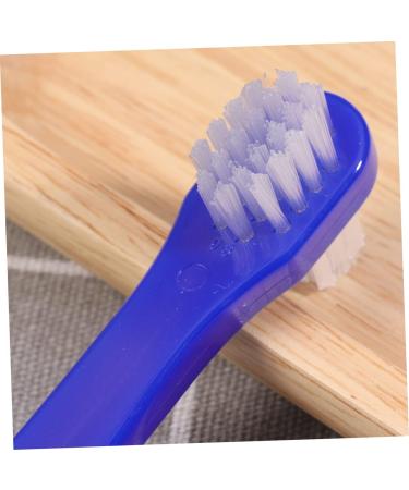 Ultechnovo Dual-Sided Toothbrush Set - 4 Two-Colored Manual Denture Brushes for Home & Travel | Best Cleaning Solution for False Teeth - Buy Online on GoSupps.com