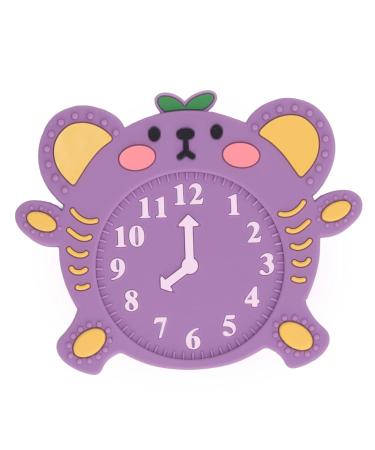 Alarm Clock Shaped Cartoon Teething Toy for Babies - Bright Color Baby Travel Teether - Buy Online on GoSupps.com