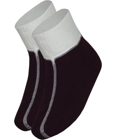 Banora Fluffy Health Socks | Cozy Foot Warmers & Bed Shoes in Bordeaux (Size 38-42) - New Wool & Cashmere - Buy Online on GoSupps.com