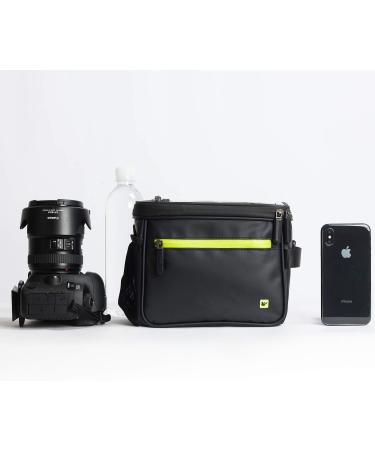 Rhinowalk Waterproof Bicycle Handlebar Pocket Bag - Matte Green | Front Wheel Camera & Cell Phone Holder with Transparent Window - Buy Online on GoSupps.com