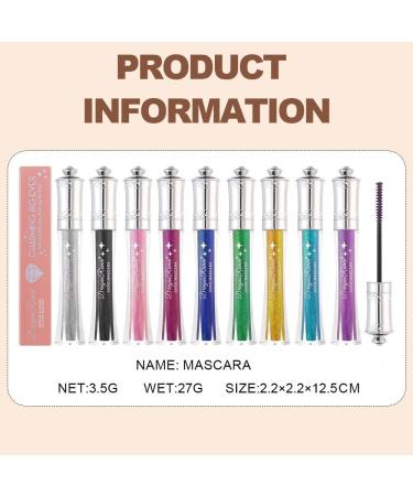  Beliky Girl Sparkling Diamonds Mascara waterproof mascara for shiny and colored lashes long-lasting volumizing and lengthening glitter mascara for women #7 - Buy Online on GoSupps.com