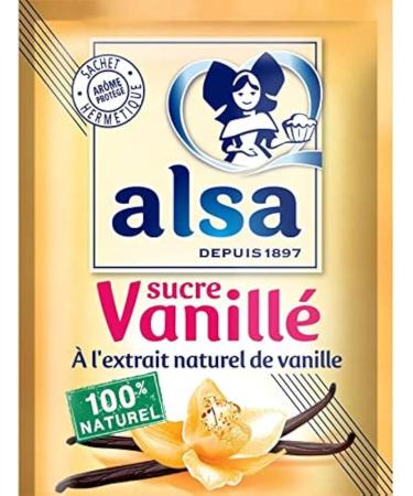 Alsa Sucre Vanill 12 Sachets 90g Extrait Naturel de Vanille Depuis 1897