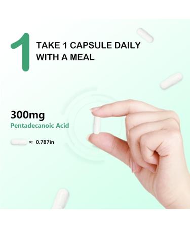 DNOUHN Pentadecanoic Acid 300mg C15:0 Formula Supplement Sourced from High-Altitude Sheep Milk 60 Capsules - Buy Online on GoSupps.com