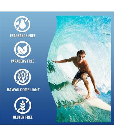 Sunscreen SPF 50 | Reef Safe  Octinoxate & Oxybenzone Free | Broad Spectrum UVAUVB | Water Resistant 80 Min | Fragrance Free - 6 Fl Oz - Buy Online on GoSupps.com
