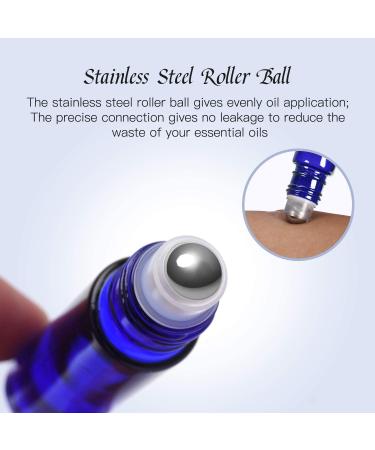 Blue Essential Oil Roller Bottles - 48-Pack for Aromatherapy - Buy Online on GoSupps.com