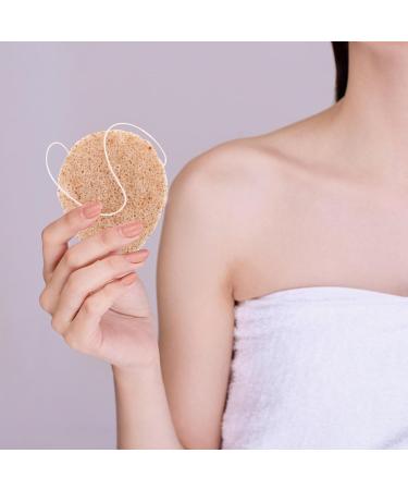 Baluue Natural Facial Sponge Round Cleansing Sponge Cosmetic Removal Sponge Portable Sponge for Facial Cleansing Exfoliating Makeup Removal - Buy Online on GoSupps.com