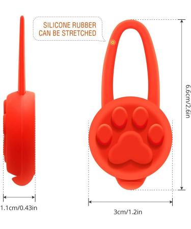 iPobie LED Silicone Dog Light Pendant for Night Walks - Set of 5 - Buy Online on GoSupps.com