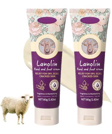 Cr me naturelle pour les mains et les pieds la lanoline peau s che et gerc e des mains et des pieds hydratation en profondeur barri re cutan e r paration polyvalente 2pcs