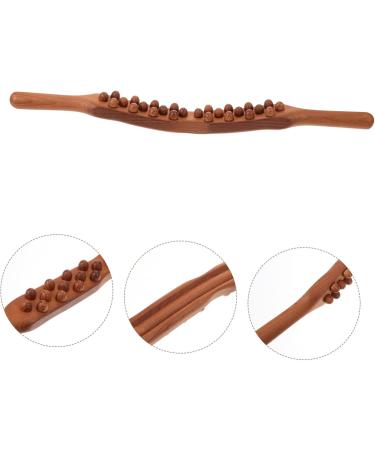 Goohochy Wooden Massage Bars - Three Rows Rollers for Body Relief | Perfect Gifts for Colleagues & Work Friends - Massage Tab Roller & Scratch Stick - Buy Online on GoSupps.com