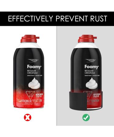 Linkidea Shaving Gel Holder - Silicone Rubber Shaving Foam Stand Compatible with Most Gels (M+L 2 Pack) - Rust Resistant & Durable - Buy Online on GoSupps.com