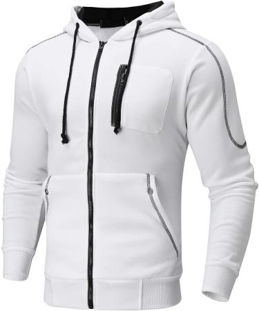 Hanxiulin Men's Training Suit - Casual Jogging Jacket & Pants Set | Sportswear with Hood | Available in 3XL - Ideal for Active Lifestyle - Buy Online on GoSupps.com