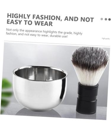 Fomiyes Stainless Steel Shaving Cup & Bowl - Durable Shaving Soap Shell for Brush | 7.3x5cm Men's Grooming Tool - International Shipping Available - Buy Online on GoSupps.com