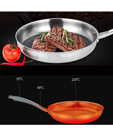 DameCo Induction Pot Saucepan Frying pan Non-Stick Pan Stainless Steel Frying Pan Omelette Pan Breakfast Pot Nonstick Metal Utensil Saucepan Frying Pan (Size : 30CM) () Interesting - Buy Online on GoSupps.com