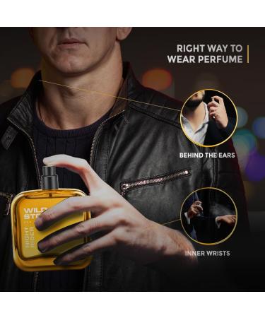 Wi'ldStone Night Rider Perfume for Men | EDP | Long Lasting Smell | Premium Perfume For Men | 100ml - Buy Online on GoSupps.com