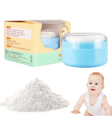  tui bouff e en poudre bouff e de poudre corporelle et r cipient Rangement de saupoudrage portable | Baby After Bath Body Powder Puffle Base pour la plage la maison Bleu - Buy Online on GoSupps.com