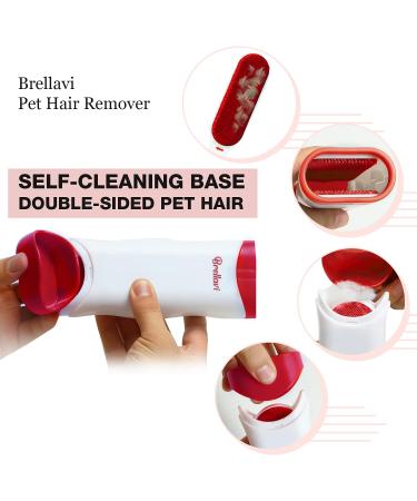 Pet Hair Remover Brush - Standard and Travel Size Lint Removers for Carpet, Car Seat, Couch, Clothing, Bedding - Removes Cat and Dog Hair Easily - Buy Online on GoSupps.com