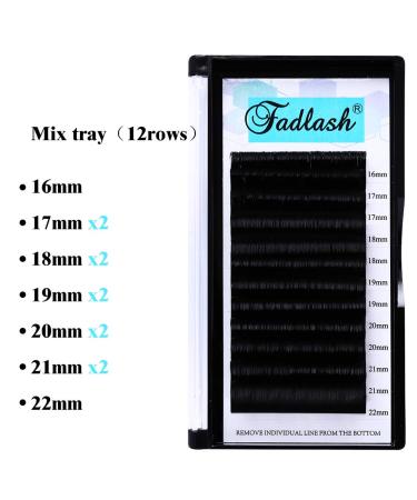 Self-Flee Eyelashes | Volume Eyelash Extensions | Easy Fan Lashes 0.07mm | Black Tray (16-22) - International Shipping - Buy Online on GoSupps.com