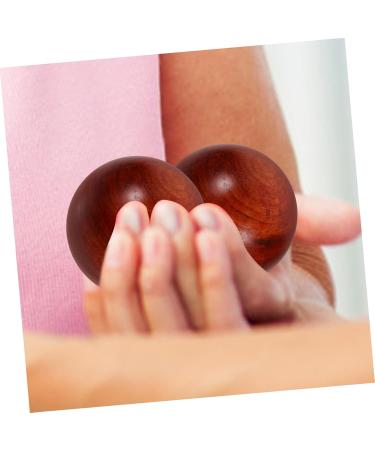 Shop Minkissy 4-Piece Wooden Hand Training Balls | Chinese Health Fidget Toys | Bamboo Massage Balls 5x5cm - Buy Online on GoSupps.com