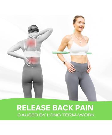 BodyTree Posture Corrector Yoga Cross Stick - Compact and Adjustable Stretch Pole - Cracker bar - Stretcher for Upper and Lower Back Pain Relief Pink - Buy Online on GoSupps.com