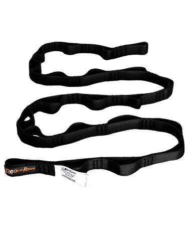 Rock-N-Rescue Daisy Chain - 15.5 kN, Nylon Multi-Loop Sling, Made in USA, Rock Climbing, Firefighter, and Rescue Gear Black 37