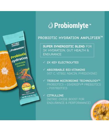 Probiomlyte Probiotic Hydration Amplifier - Electrolytes Vitamins & Probiotics for Endurance & Gut Health | Fruit Punch | 10 Sticks - International Shipping Available - Buy Online on GoSupps.com